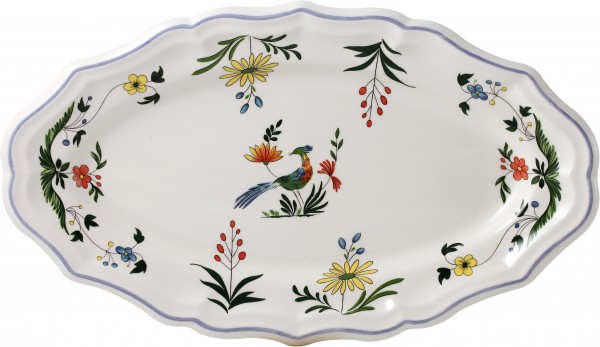 GIEN OISEAUX DE PARADIS, PLATTE, oval 4