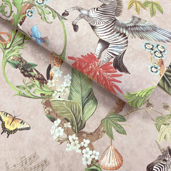 HOLDEN, Tapetenrolle, SAFARI SYMPHONY, rose