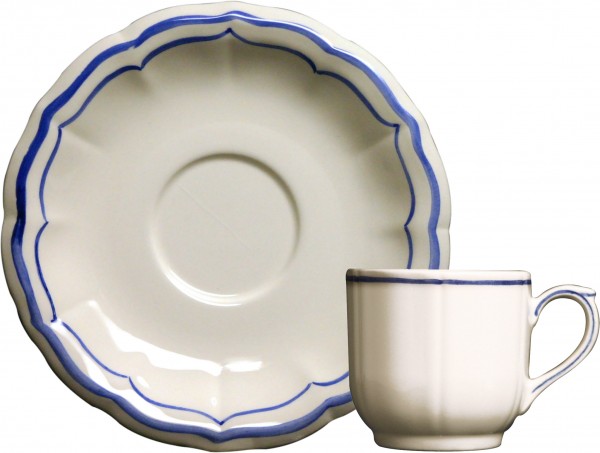 GIEN FILET BLEU, ESPRESSO / MOKKATASSEN - SET