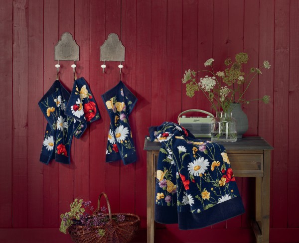 FEILER, DAISY FIELD BLUE, Handtuch