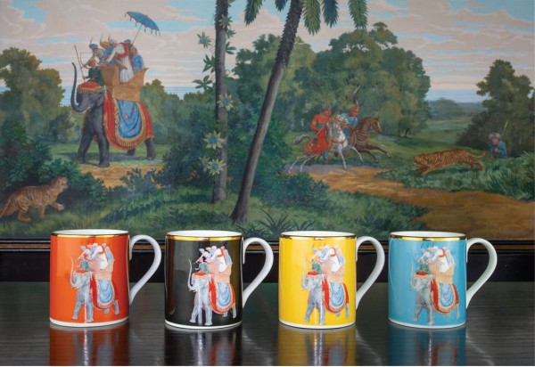 ROY KIRKHAM, BLENHEIM PALACE INDIAN ROOM, Henkelbecher, Set, gemischt