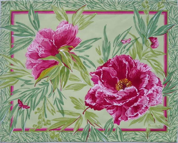 BEAUVILLE, LES PIVOINES, Tischsets, 4er