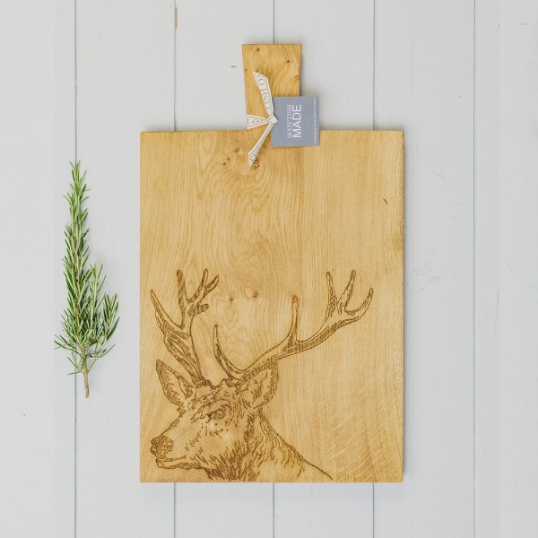 SELBRAE HOUSE, Servierbrett mit Holzgriff ( Paddles ), Hirsch