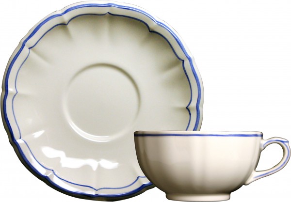 GIEN FILET BLEU, FRÜHSTÜCKSTASSEN - SET