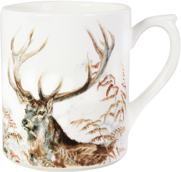 GIEN SOLOGNE, HENKELBECHER - SET, Hirsch