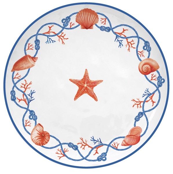 Easy Life, COTE DE MER, Kuchenteller - Set, Seestern, 6 tlg.