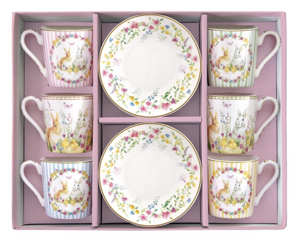 Easy Life, HAPPY EASTER, Espressotassen - Set, 12tlg.