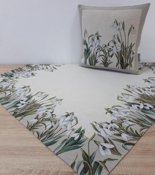 SANDNER, SCHEEGLÖCKCHEN, Tischdecke, quadratisch