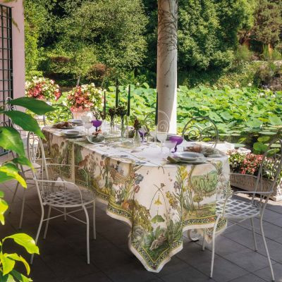 TESSITURA TOSCANA, BUNNY GARDEN, quadratisch