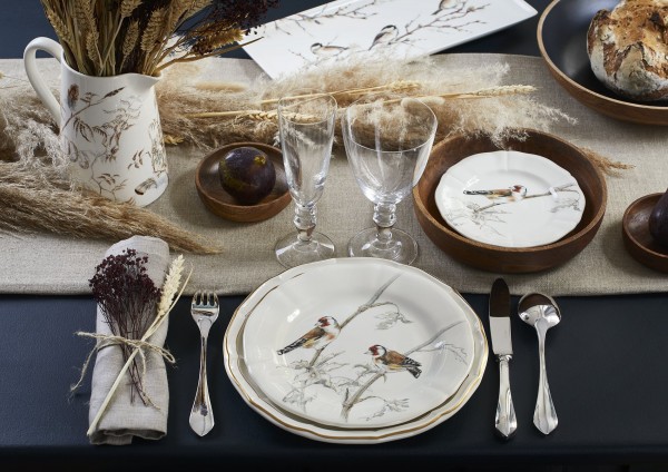 GIEN, LES OISEAUX DE LA FORET, Kuchen / Dessertteller - Set