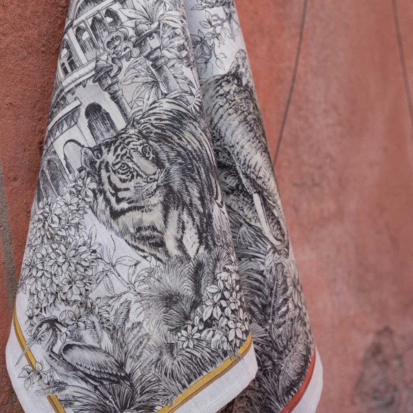 TESSITURA TOSCANA, TANTRA, Geschirrtuch - Set, Tiger