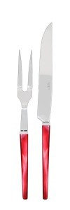 CAPDEKO, QUIO, TRANCHIERBESTECK - SET, grenadine - rot