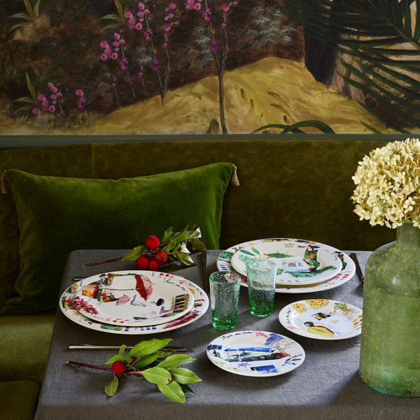 GIEN ROUTE DES INDES, BROT / COCKTAILTELLER - SET