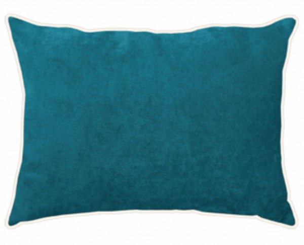 APELT, TAHITI, Samtkissen, türkis-grün, gefüllt