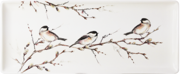 GIEN, LES OISEAUX DE LA FORET, Königskuchenplatte