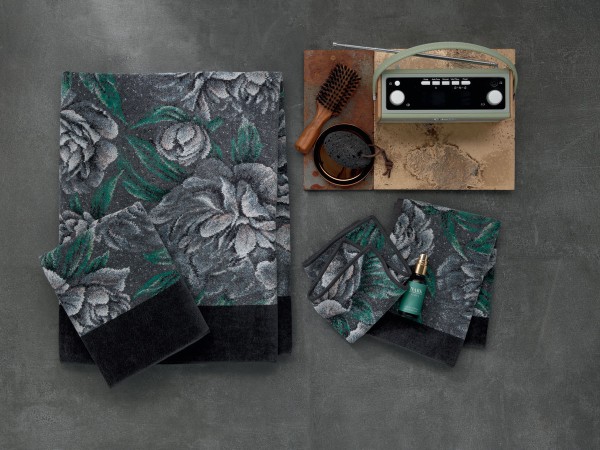 FEILER, DARK PEONY, Duschtuch