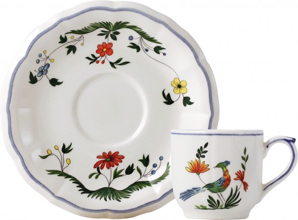 GIEN OISEAUX DE PARADIS, ESPRESSO / MOKKATASSEN - SET