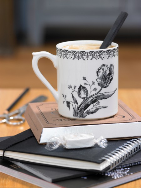 GIEN TULIP NOIRES, HENKELBECHER - SET, groß