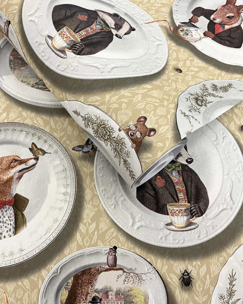 HOLDEN, Tapetenrollle, TALES OF THE MANOR, ocker