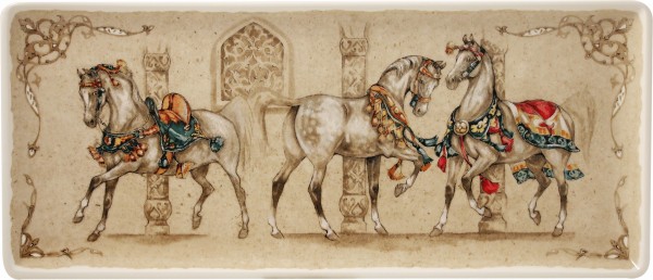 GIEN CHEVAUX DU VENT, KÖNIGSKUCHENPLATTE