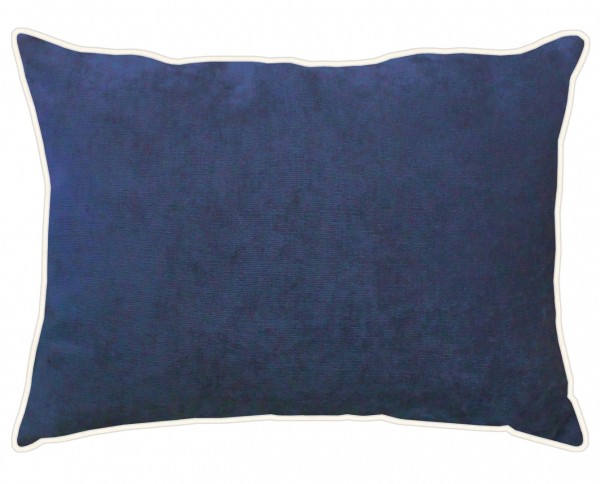 APELT, TAHITI, Samtkissen, azur, gefüllt