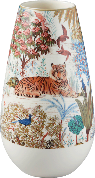 GIEN, LE JARDIN DU PALAIS, Vase, groß, weiß