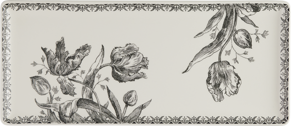 GIEN TULIP NOIRES, KÖNIGSKUCHENPLATTE