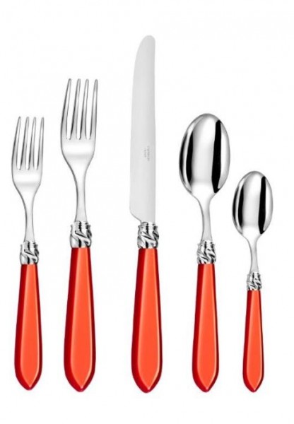 CAPDEKO, DIANA, SPEISEBESTECK - SET, korallenrot, 24 tlg.
