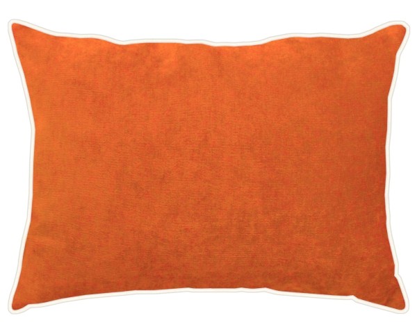 APELT, TAHITI, Samtkissen, orange, gefüllt