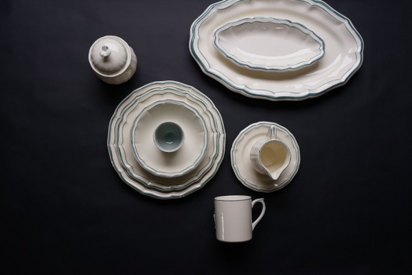 GIEN, FILET CELADON, Henkelbecher - Set