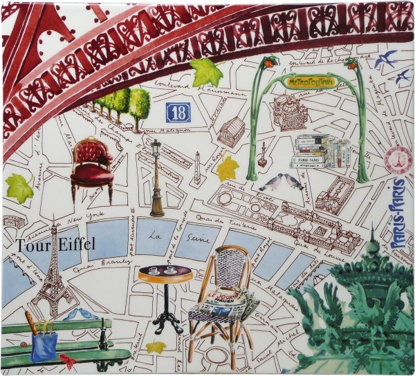 GIEN PARIS PARIS, PLATTE, rechteckig