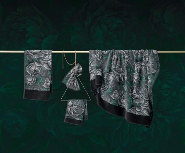 FEILER, DARK PEONY, Badetuch