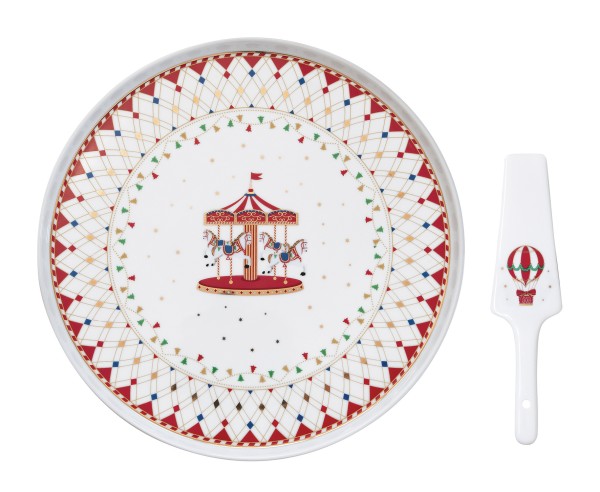 Easy Life, CHRISTMAS WONDERLAND, Torten / Kuchenplatte mit Heber