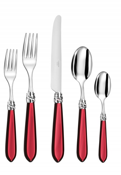 CAPDEKO, DIANA, SPEISEBESTECK - SET, rubinrot, 24 tlg.