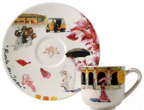 GIEN ROUTE DES INDES, ESPRESSOTASSEN - SET