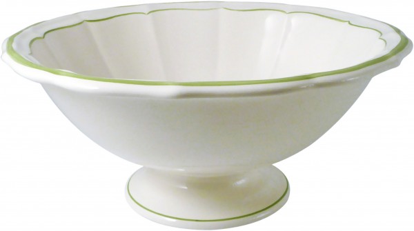 GIEN FILET VERT, SALATSCHÜSSEL, mit Fuß