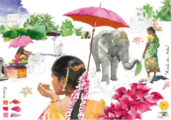 GIEN ROUTE DES INDES, Tischsets