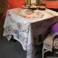 TESSITURA TOSCANA, TAROCCHI, quadratisch TESSITURA TOSCANA, TAROCCHI, quadratisch