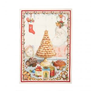 TESSITURA TOSCANA, NOEL GOURMAND, Geschirrtuch - Set, Etagere