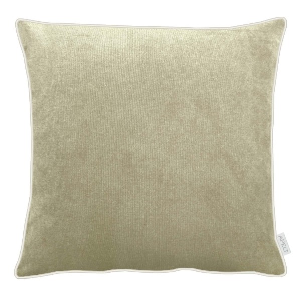 APELT, TAHITI, Samtkissenhülle, taupe