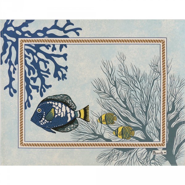 BEAUVILLE, PORQUEROLLES, Tischsets, 4er