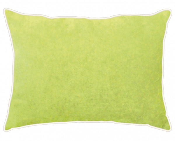 APELT, TAHITI, Samtkissen, apfelgrün, gefüllt